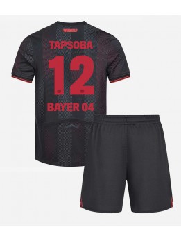 Otroški Nogometna dresi replika Bayer Leverkusen Edmond Tapsoba #12 Domači 2025-26 Kratek rokav (+ hlače)